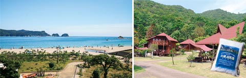 下阿蘇ビーチと浜木綿村キャンプ場