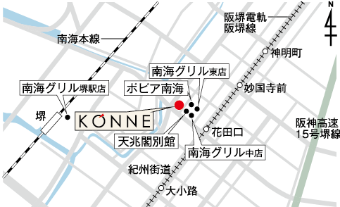 堺みやざき館地図