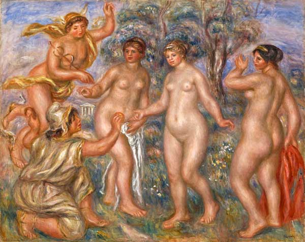 オーギュスト・ルノワール《パリスの審判》1913－14年頃、ひろしま美術館