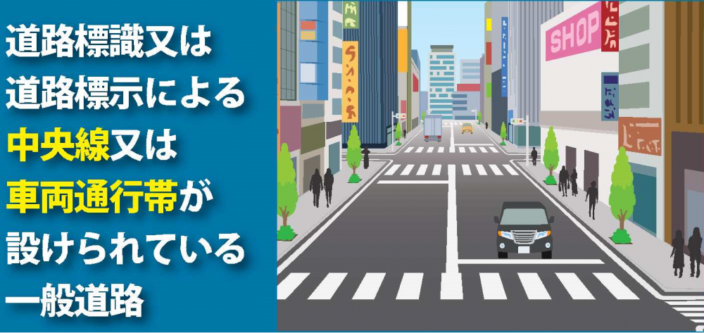 中央線のある道路