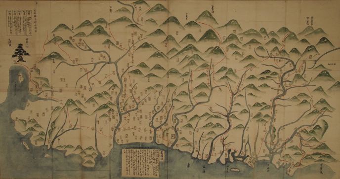 日向国五郡絵図
