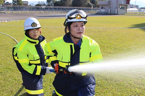 消防団員基礎教育の様子の写真