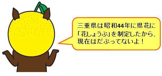 ひぃくんコメント：三重県は昭和44年に県花に「花しょうぶ」を制定したから、現在はだぶってないよ！