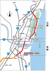 一ツ葉有料道路路線図