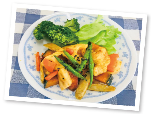 鶏肉と根菜のデリ風おかず