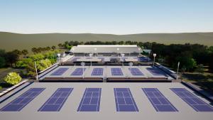 庭球場全体パース