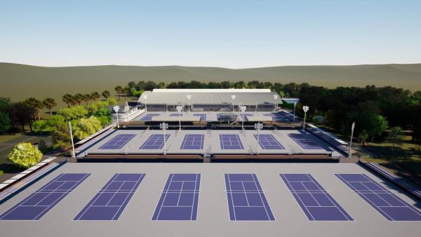 庭球場全体パース