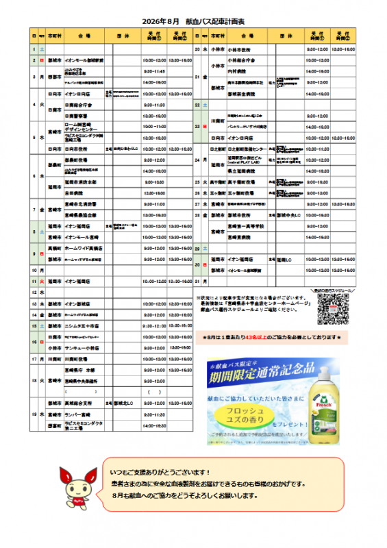 8月計画