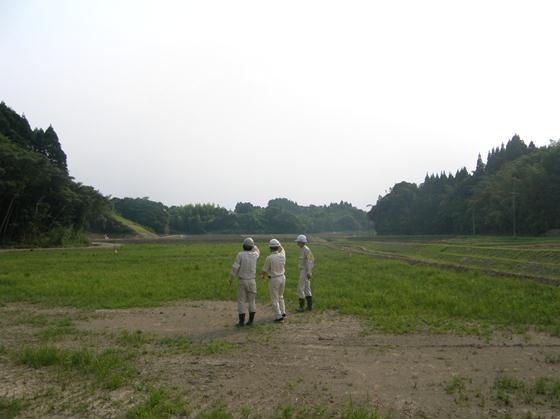 （写真）ほ場整備工事