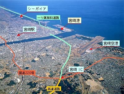 宮崎港の位置