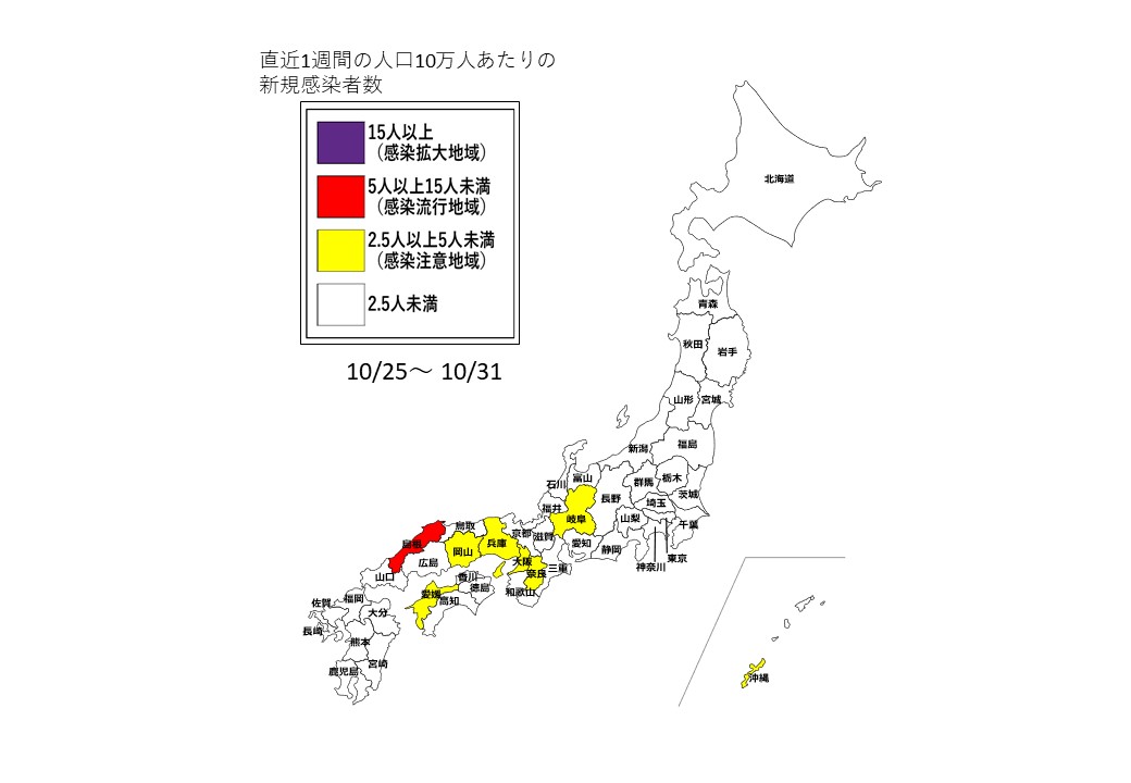 10月25日～10月31日