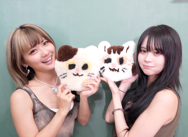 さく&あみとおそろいのミニラグセットの画像