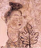 仕女図 (部分)