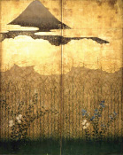 武蔵野図屏風(部分)
