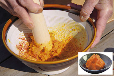 ゆず胡椒作り